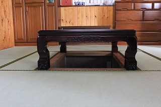 【大府市　掘りごたつ設置】　足が楽なのがいい