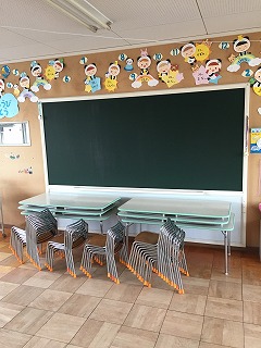 【名古屋市緑区　黒板塗装】　幼稚園の黒板