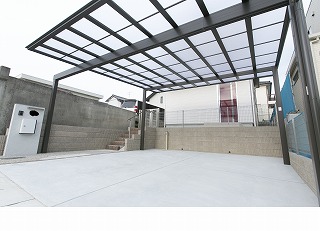 【カーポート　名古屋市緑区】　2台分カーポートの施工