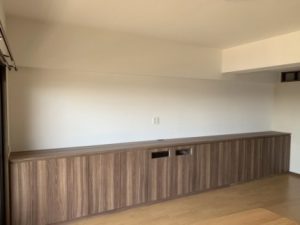 【オーダー製作のテレビボード】リビング収納としても大活躍の大容量！