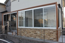 【名古屋市緑区　サンルーム】　リビング窓を開ければ、つながりの空間に