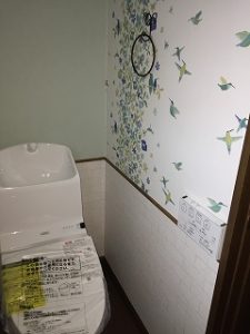 【名古屋市　トイレリフォーム】中古の家を自分たちテイストへ