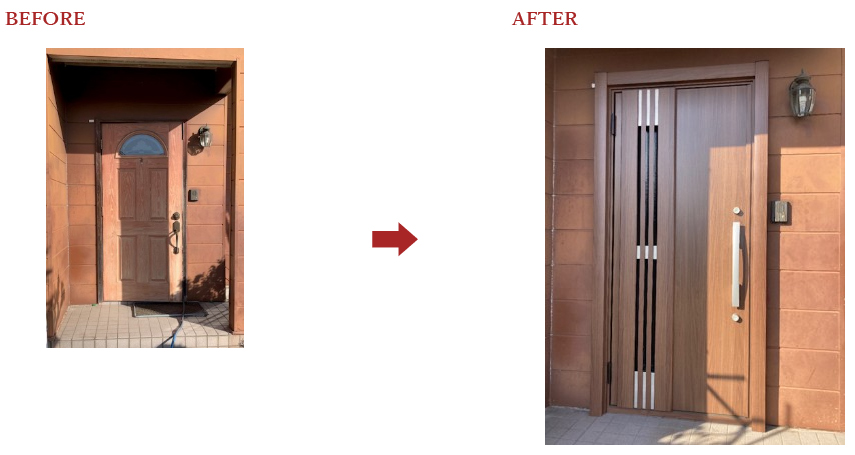 愛知　玄関ドア取替